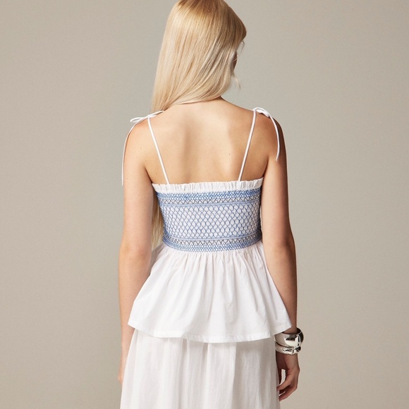 New J.CREW Size L Paloma Top in White $89 CA583 - Picture 2 of 7